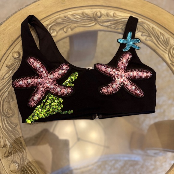 Forever 21 Sequin Shell Mermaid Collection Mini Skirt XS and Top Size S NWT - Picture 3 of 12